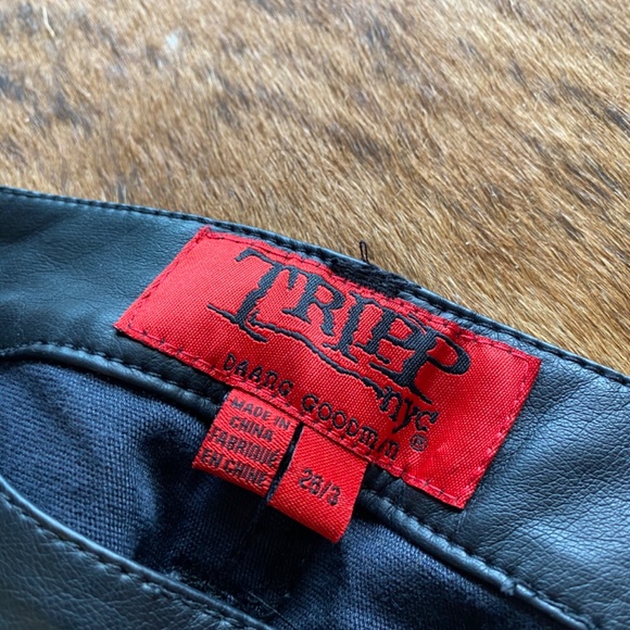 Tripp NYC Black Faux Leather Pants - Picture 3 of 4